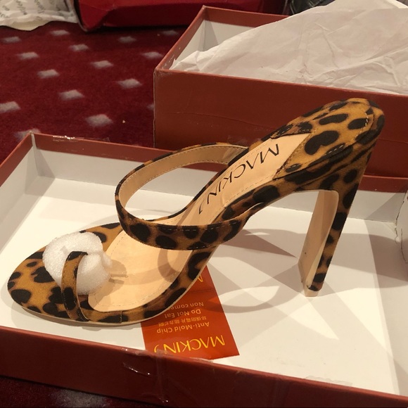 Toe Ring Flat High Heel Slip On Slides Mules - Picture 2 of 4